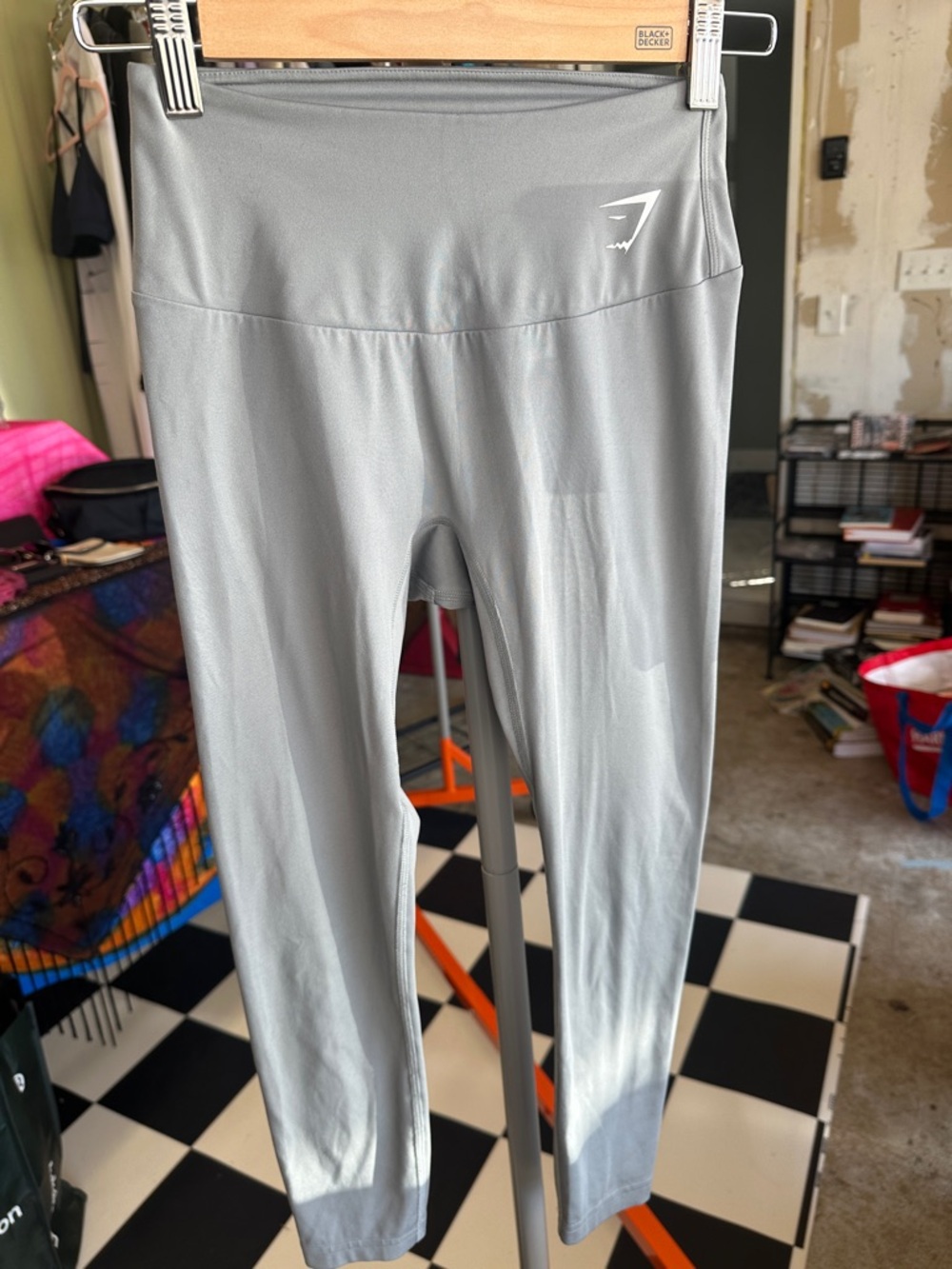 Gymshark Light Gray High-Rise Performance Leggings
